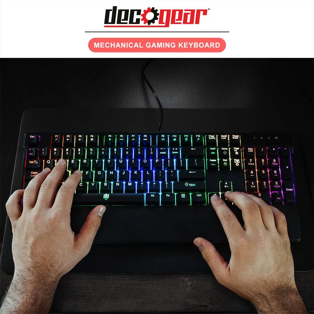 Deco Gear MECHBRD100 Mechanical Gaming Keyboard w/ 1 Year Extended Warranty - Image 7