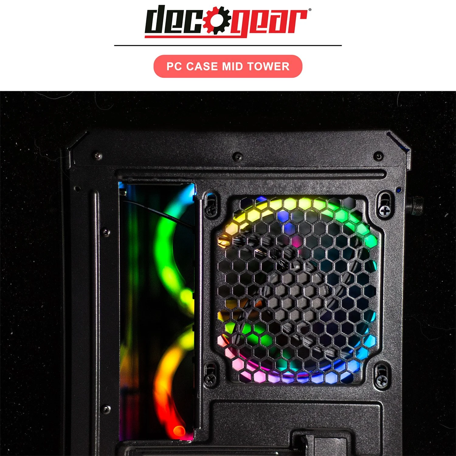 Deco Gear Mid-Tower PC Gaming Computer Case w/ Razer Thresher Tournament Wired Headset - Image 19