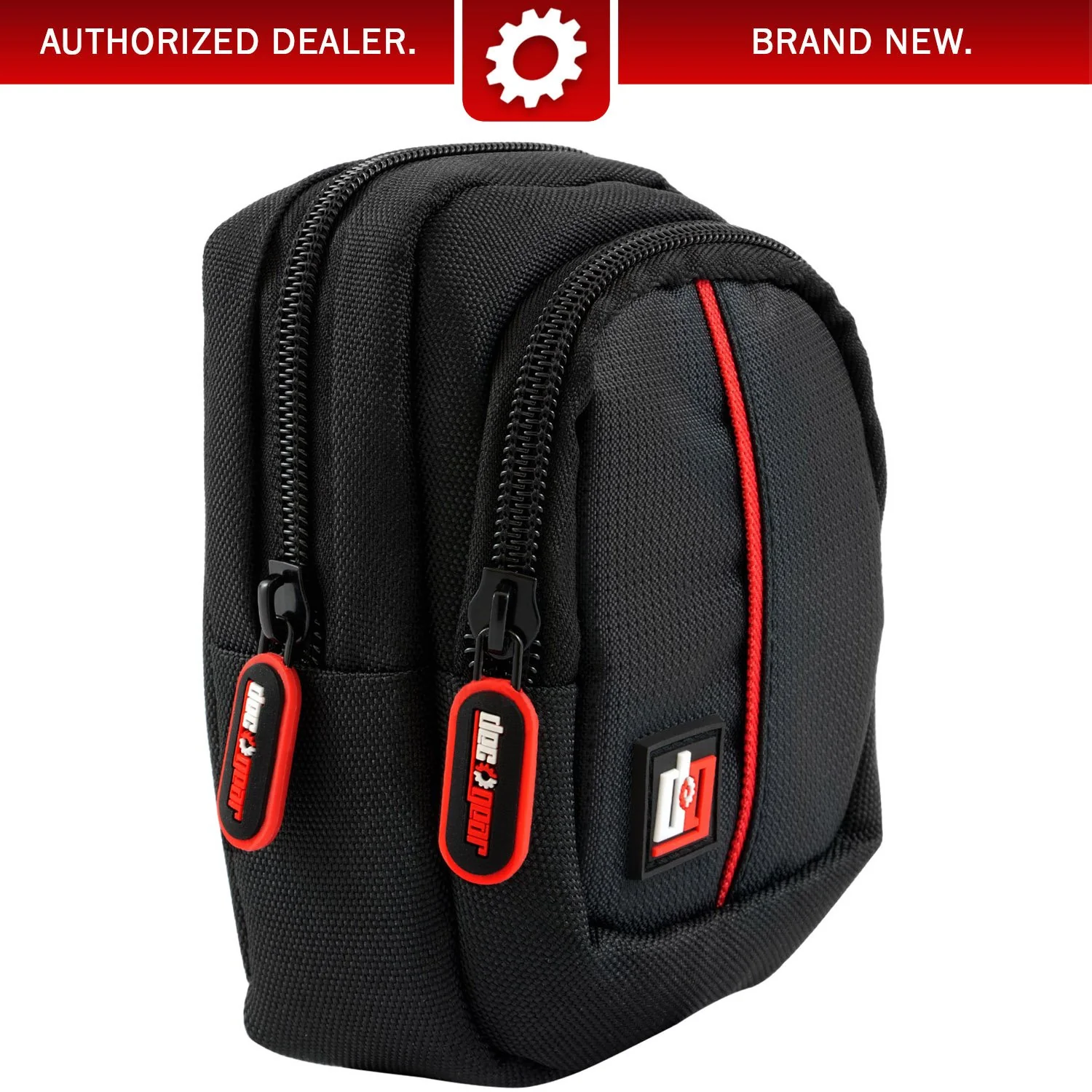 Deco Photo Point and Shoot Field Bag Camera Case (Black/Red) - PNS100BK - Image 9