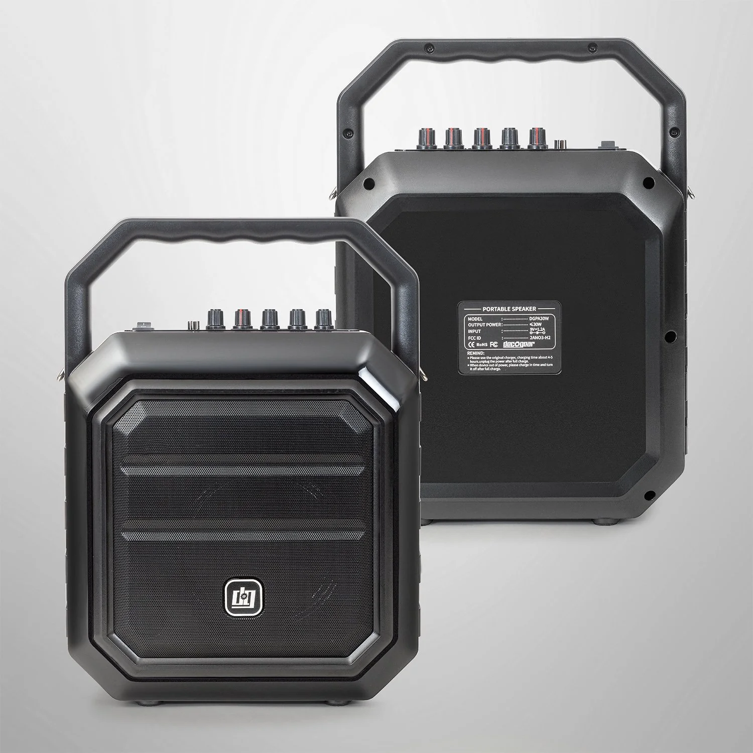 Deco Gear Portable PA Speaker with Wireless Microphone - 30W Power and 4000 mAh Battery - Image 3
