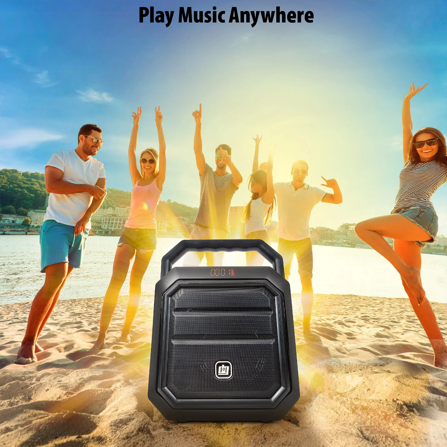 Deco Gear Portable PA Speaker with Wireless Microphone - 30W Power and 4000 mAh Battery - Image 9