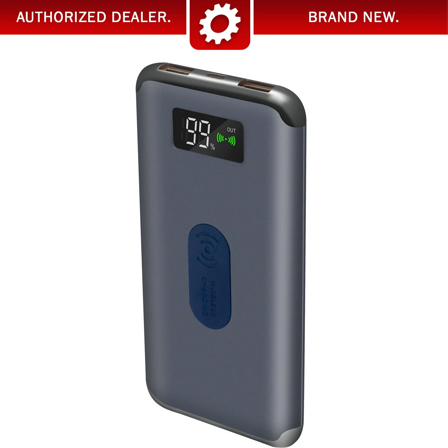 Deco Gear Power Bank 8000 mAh Digital Display with Wireless Device Charging - Image 2