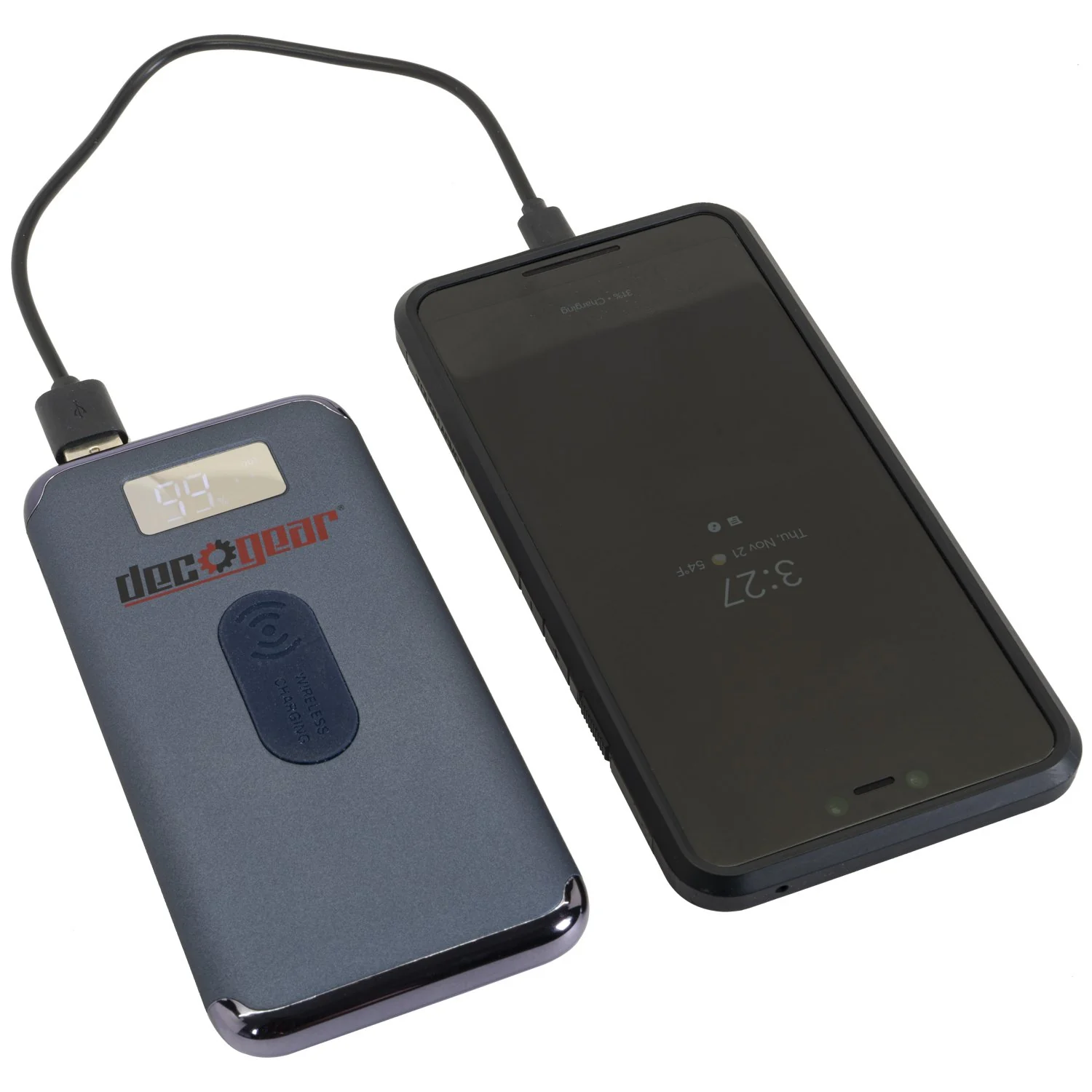 Deco Gear Power Bank 8000 mAh Digital Display with Wireless Device Charging - Image 5