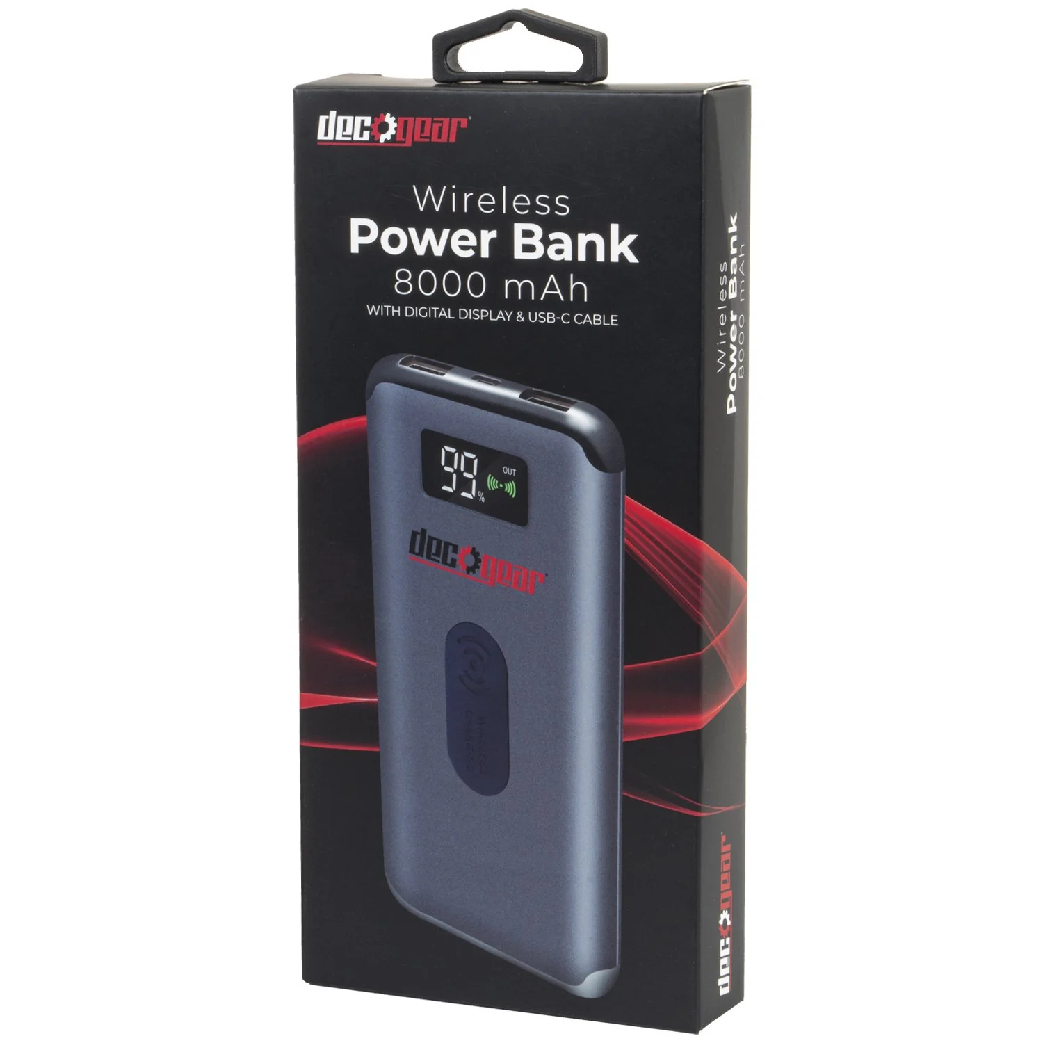 Deco Gear Power Bank 8000 mAh Digital Display with Wireless Device Charging - Image 7