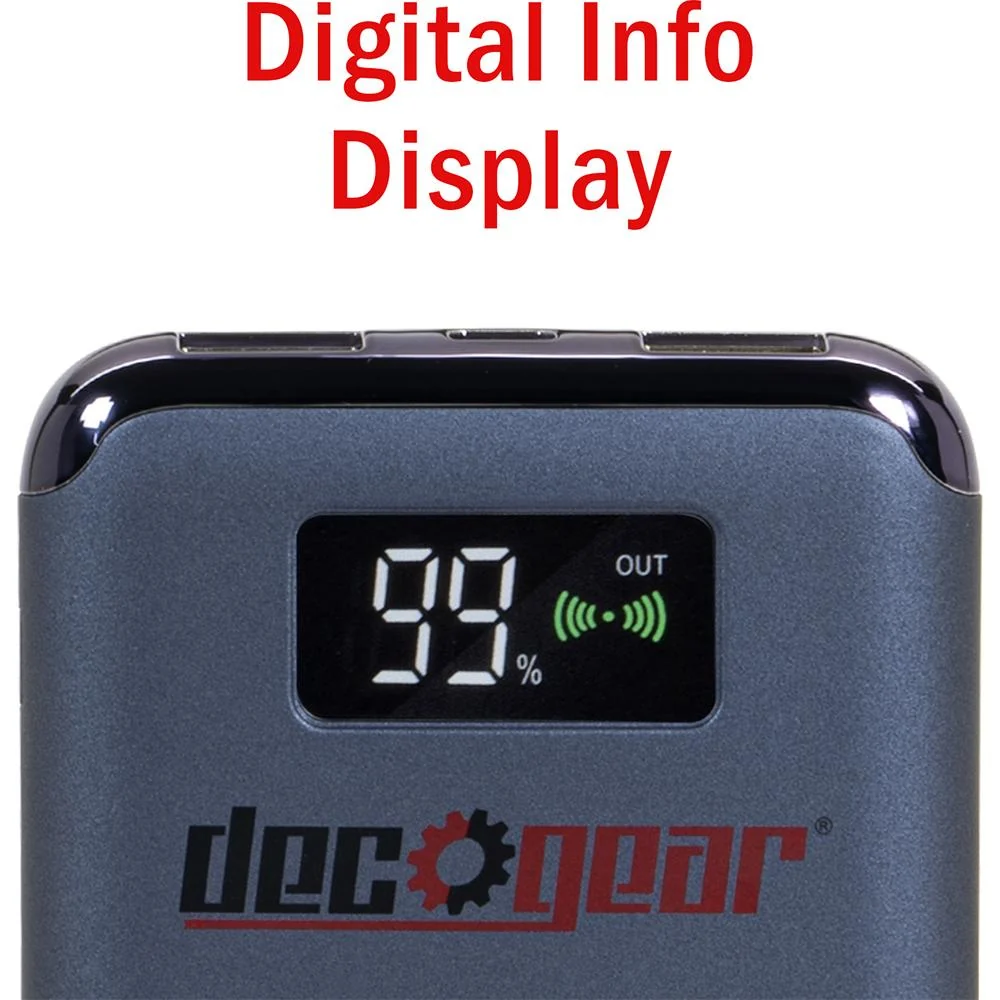 Deco Gear Power Bank 8000 mAh Digital Display with Wireless Device Charging - Open Box - Image 3