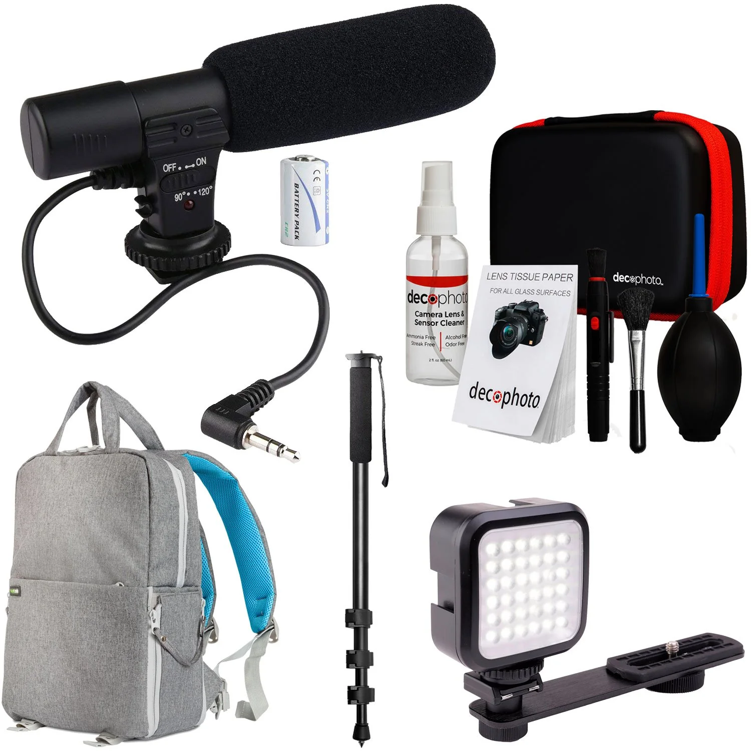 Deco Gear Pro Photographer Video Recording Bundle for DSLR & Mirrorless Cameras - Image 54