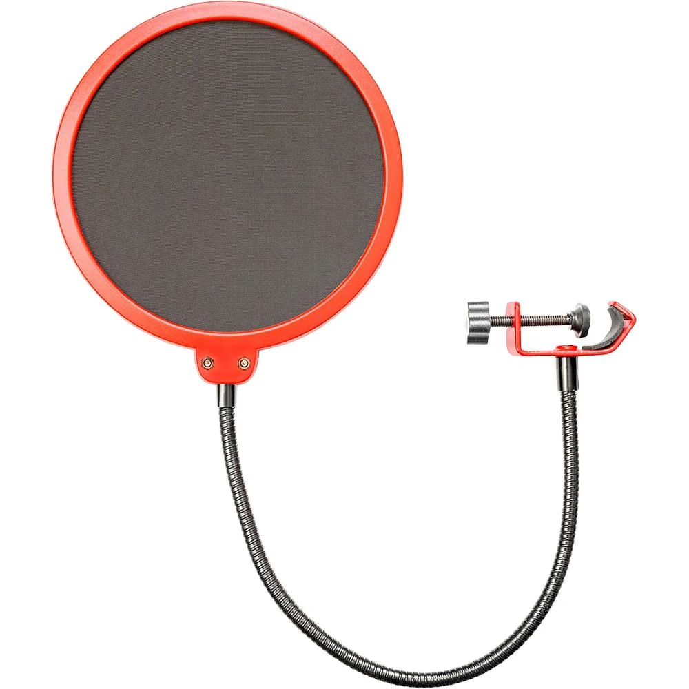 Deco Gear Universal Pop Filter Microphone Wind Screen w/ Mic Stand Clip Open Box - Image 3