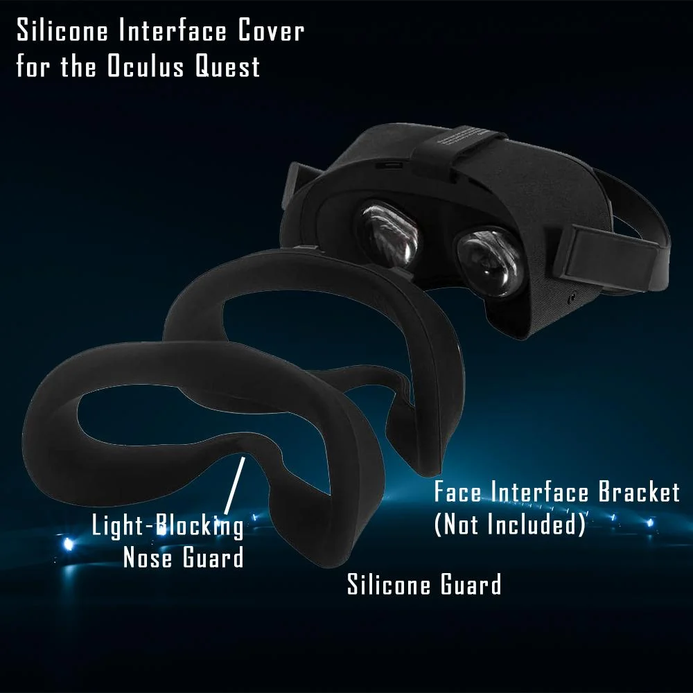 Deco Gear VR Facial Interface Silicone Face Pad Replacement for Oculus Quest 2 Headset - Image 8