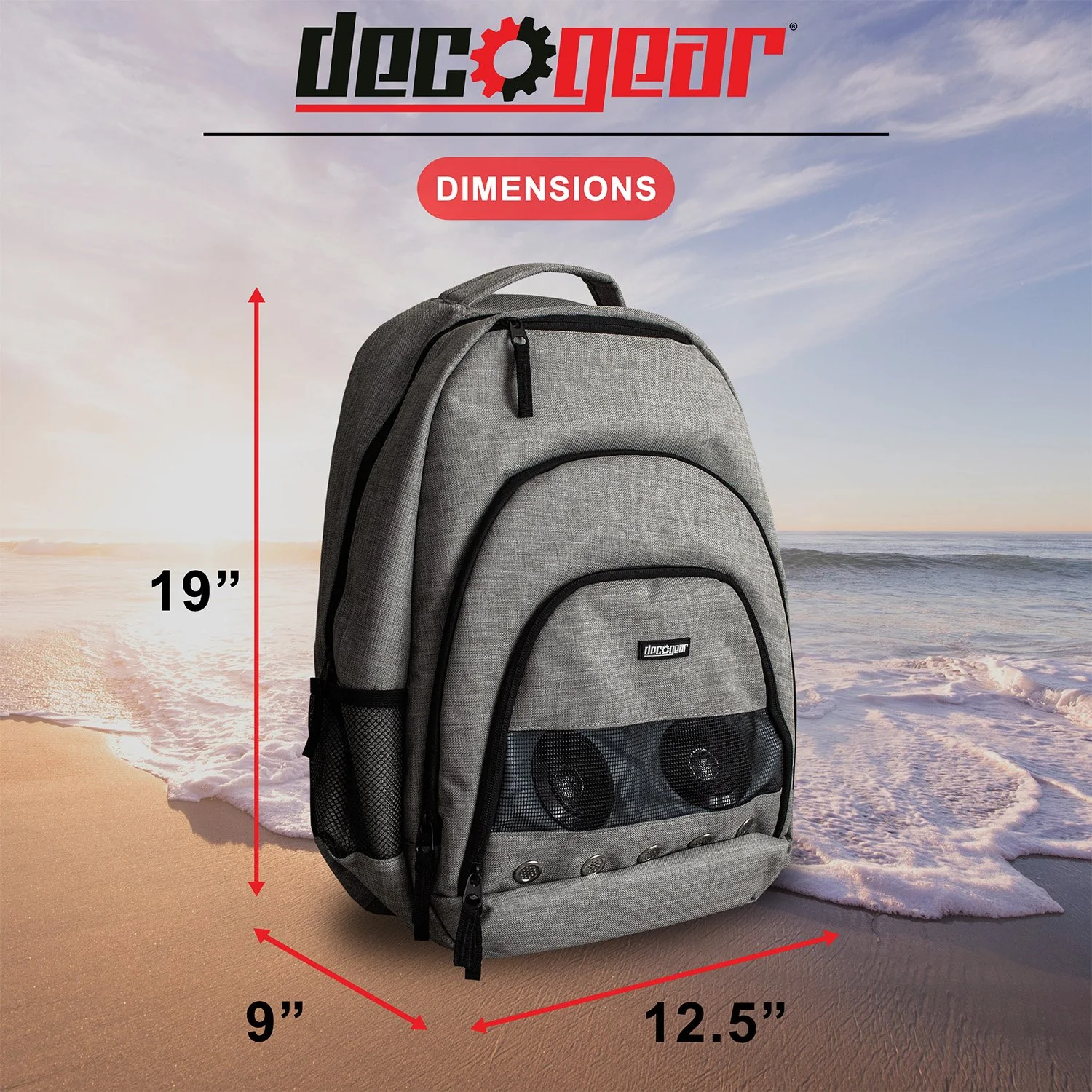Deco Gear Wireless Speaker Backpack with 10,000 mAh Power Bank w/ extra 8000 mAh Powerbank - Image 19