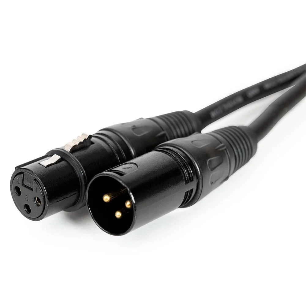 Deco Gear XLR 10' Male to XLR Female 16AWG Gold Plated Cable 3 Pack - Image 3