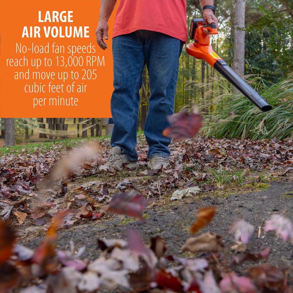 Deco Home 20V Cordless Electric Leaf Blower; 150 MPH; No-Load 13;000 RPM; 3 LBS - Open Box - Image 4