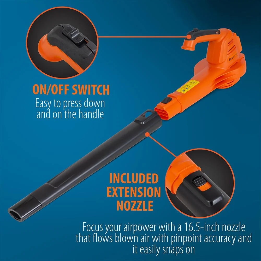 Deco Home 20V Cordless Electric Leaf Blower; 150 MPH; No-Load 13;000 RPM; 3 LBS - Open Box - Image 5