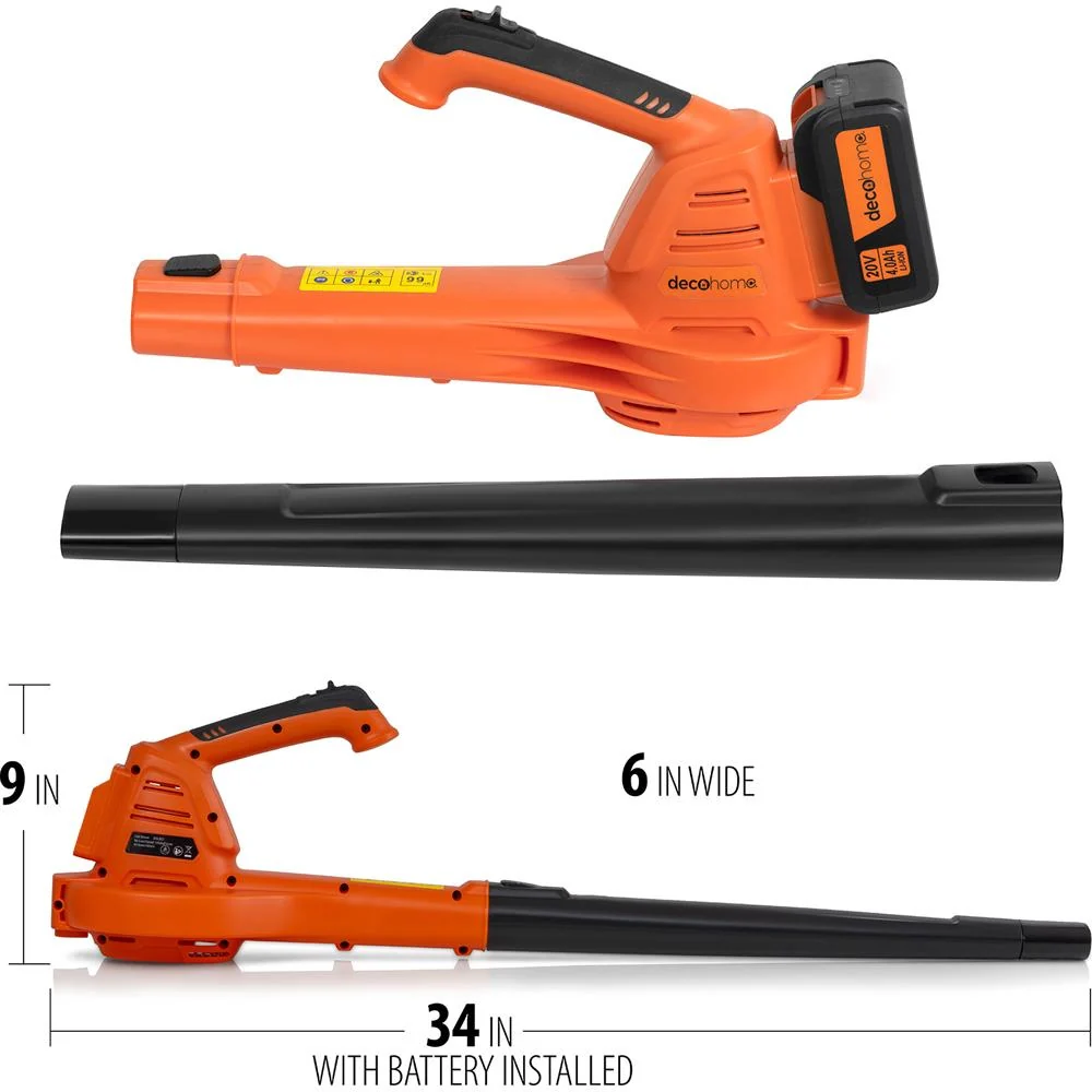 Deco Home 20V Cordless Electric Leaf Blower; 150 MPH; No-Load 13;000 RPM; 3 LBS - Open Box - Image 7