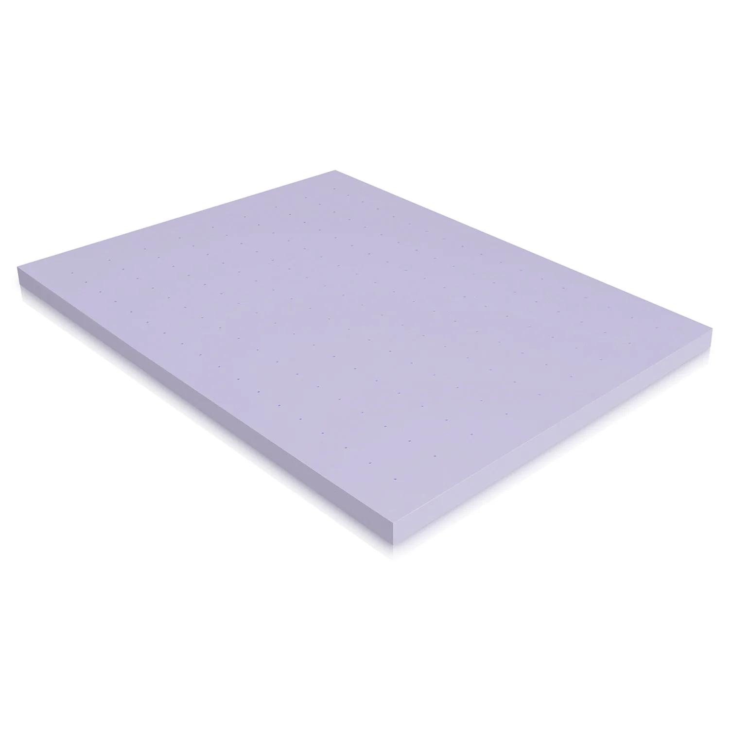 Deco Home 3-Inch Full Memory Foam Mattress Topper with Infused Lavender Scent, Ventilated - Image 4
