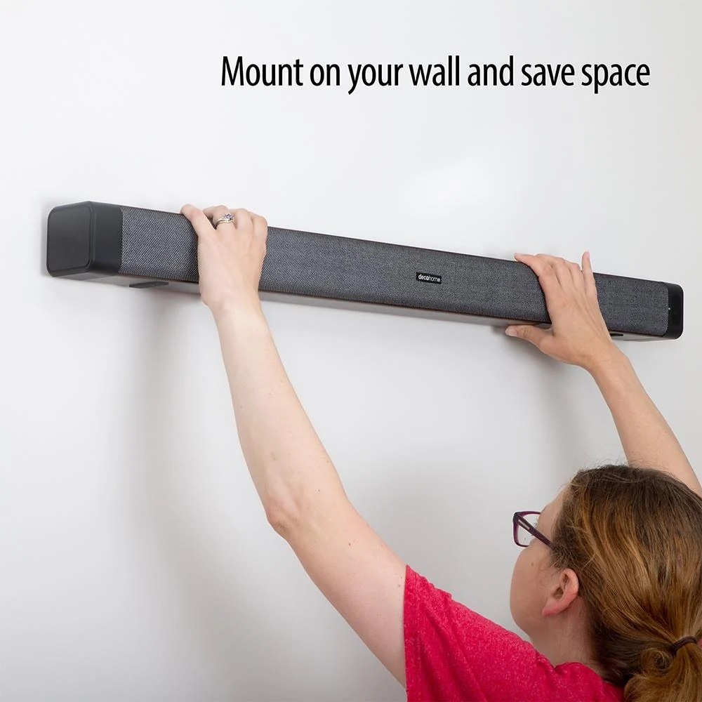 Deco Home 60W 2.0 Channel Soundbar w/ Built-in Dual Subwoofers Open Box + 1 Year Warranty - Image 9