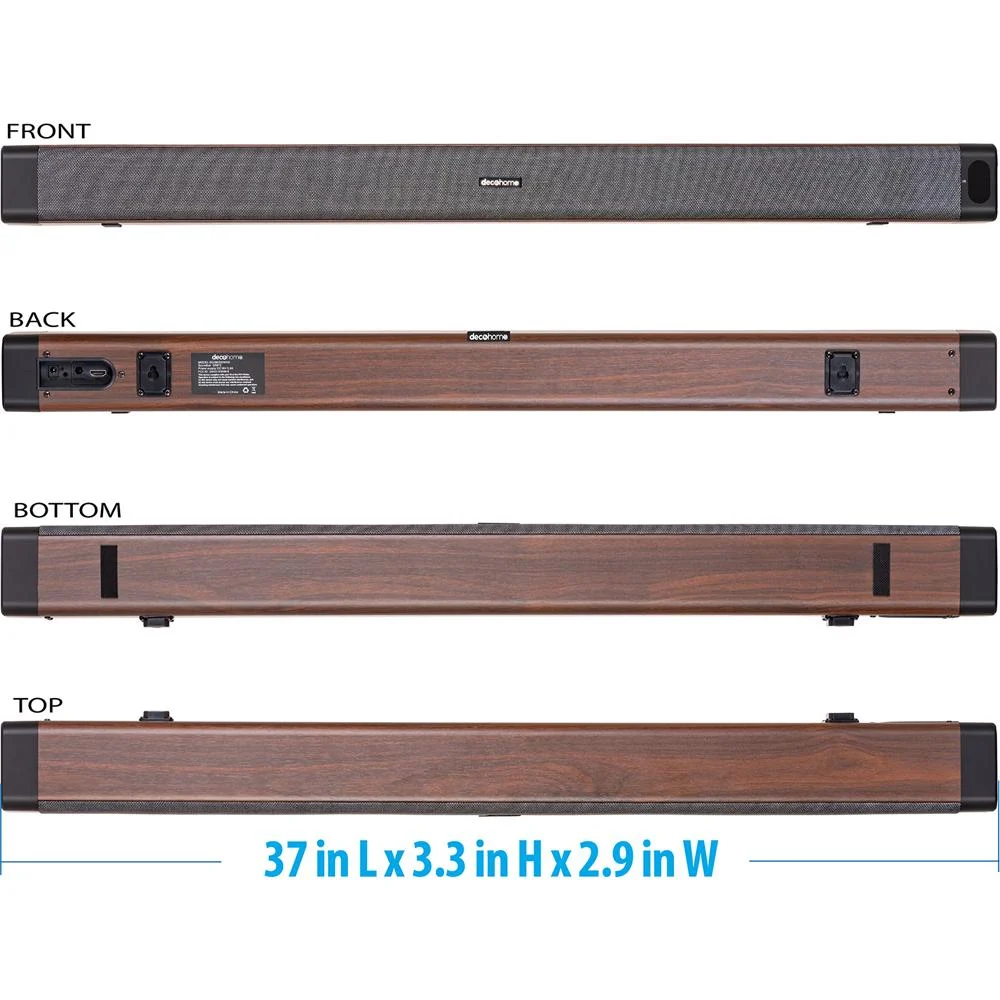 Deco Home 60W 2.0 Channel Soundbar - SB200WOD - Open Box - Image 12