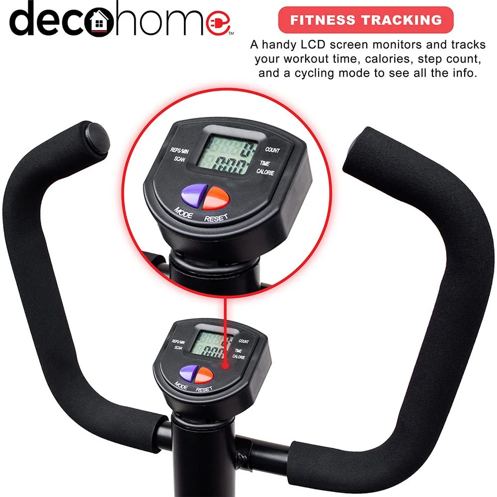 Deco Home Step Machine w/Stability Handle Bars, Non-Slip Pedals, and LCD Display -Open Box - Image 9