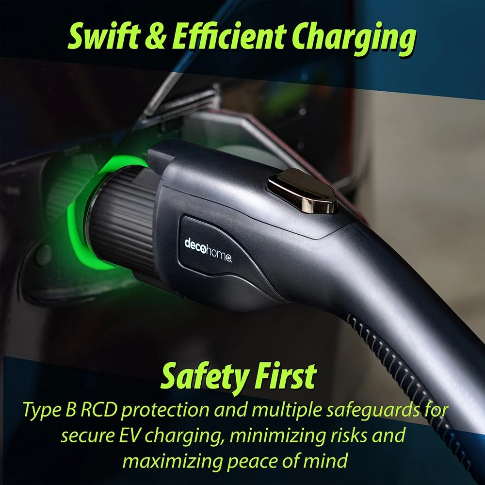 Deco Home 9.6KW Level 2 EV Charging Station with SAE J1772 and Tesla Plug - Open Box - Image 4