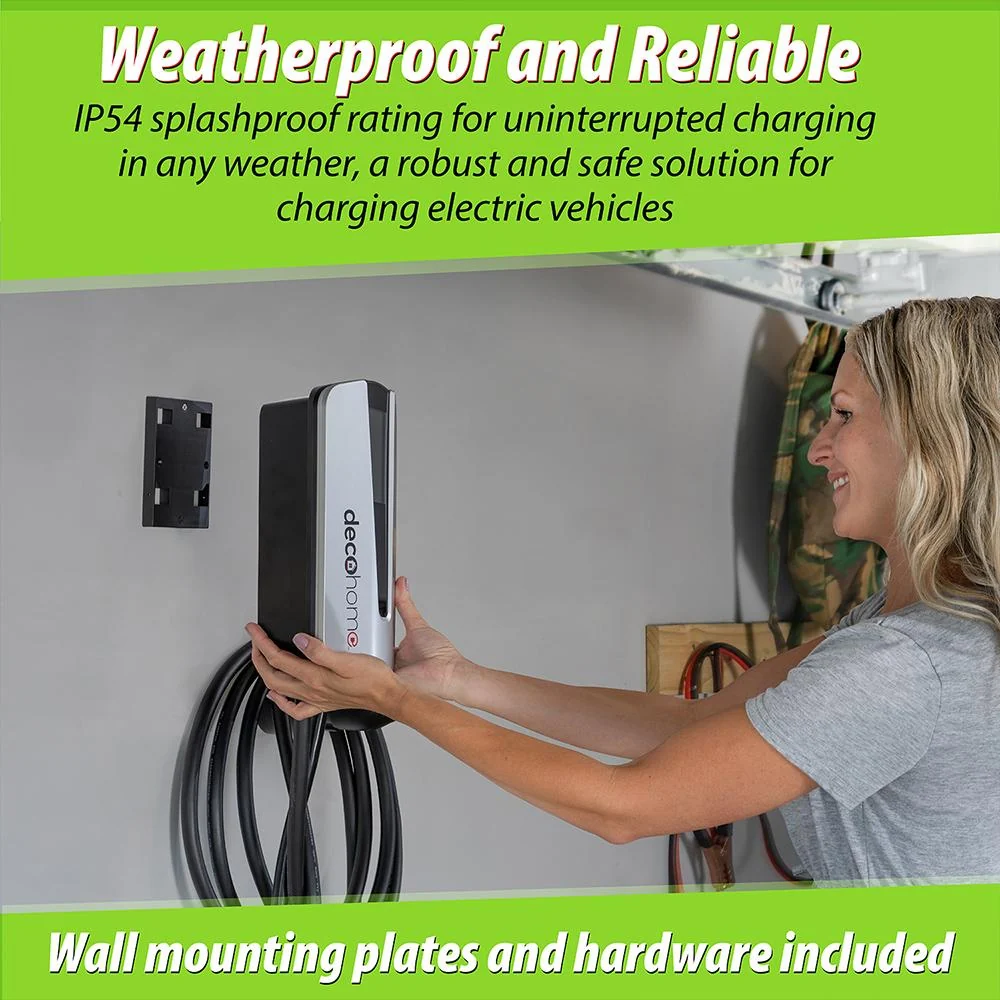 Deco Home 9.6KW Level 2 EV Charging Station with SAE J1772 and Tesla Plug - Open Box - Image 5