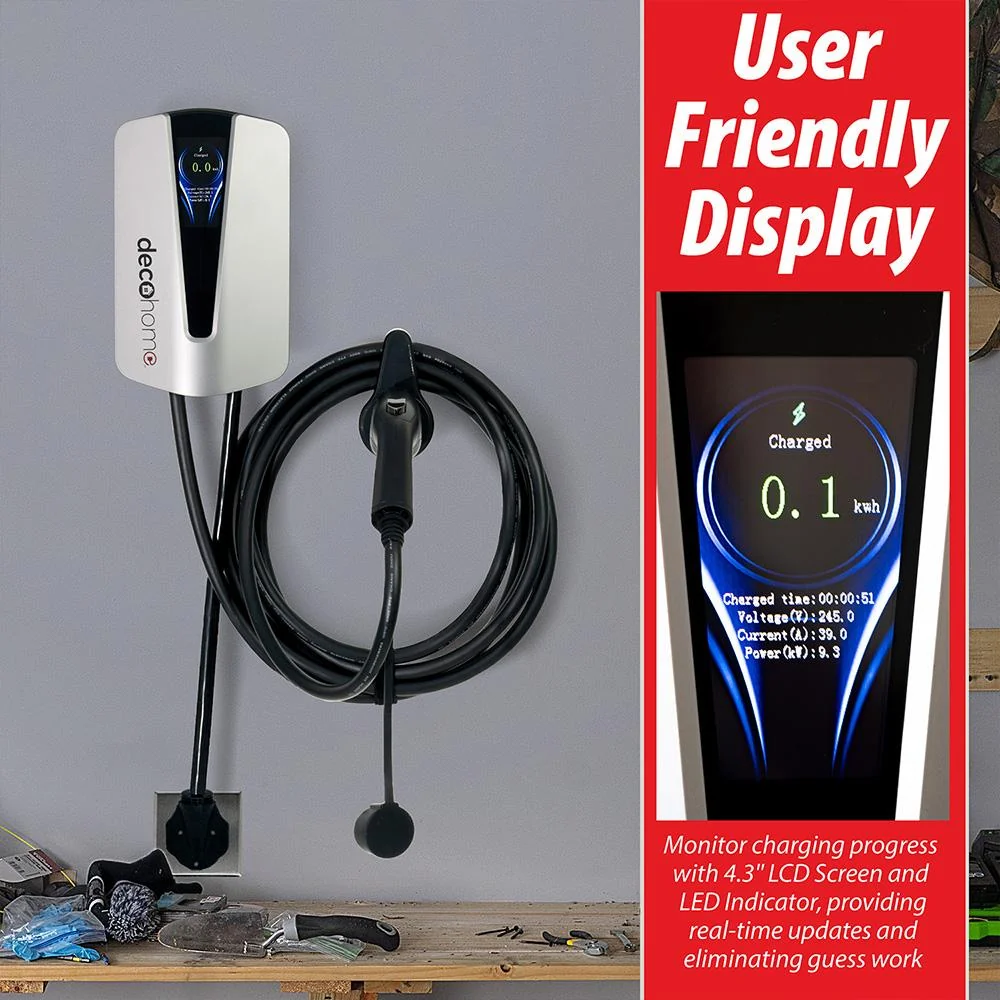 Deco Home 9.6KW Level 2 EV Charging Station with SAE J1772 and Tesla Plug - Open Box - Image 6