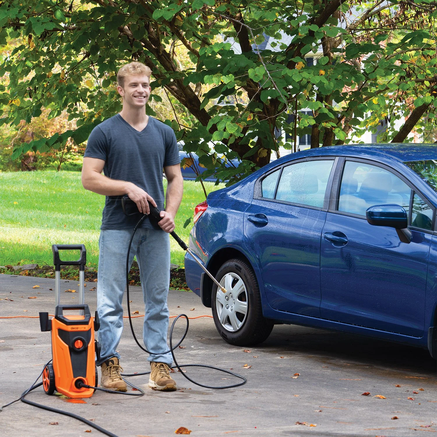 Deco Home 1800W Electric Pressure Washer with Auto Stop Water Gun, 4 Spray Nozzle Types - Image 8