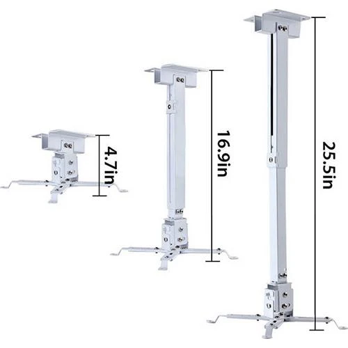 Deco Mount Carbon Steel Projector Ceiling Mount Rotating Mounting Kit Open Box - Image 5