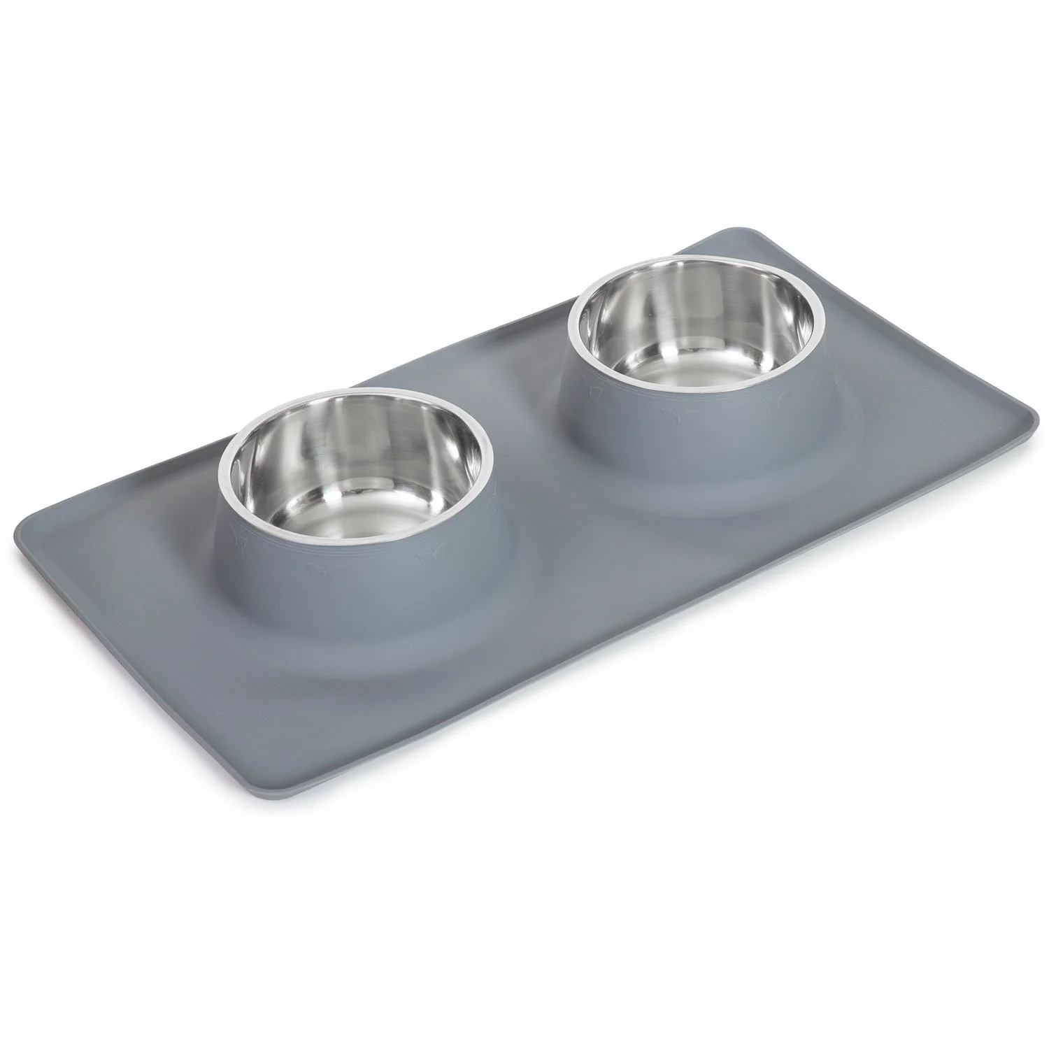 Deco Pet Dual Stainless Steel Food/Water Bowls for Pets - Image 2