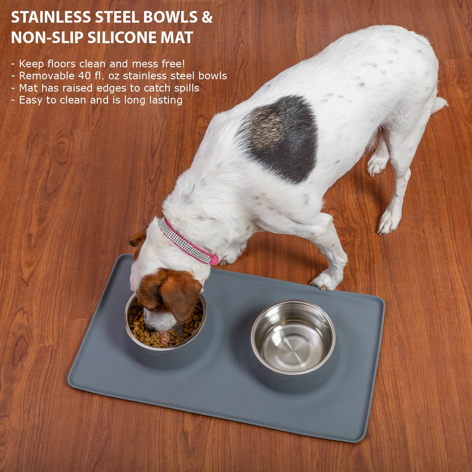 Deco Pet Plush Pet Orthopedic Bed with Dual Stainless Steel Food/Water Bowls Bundle - Image 11