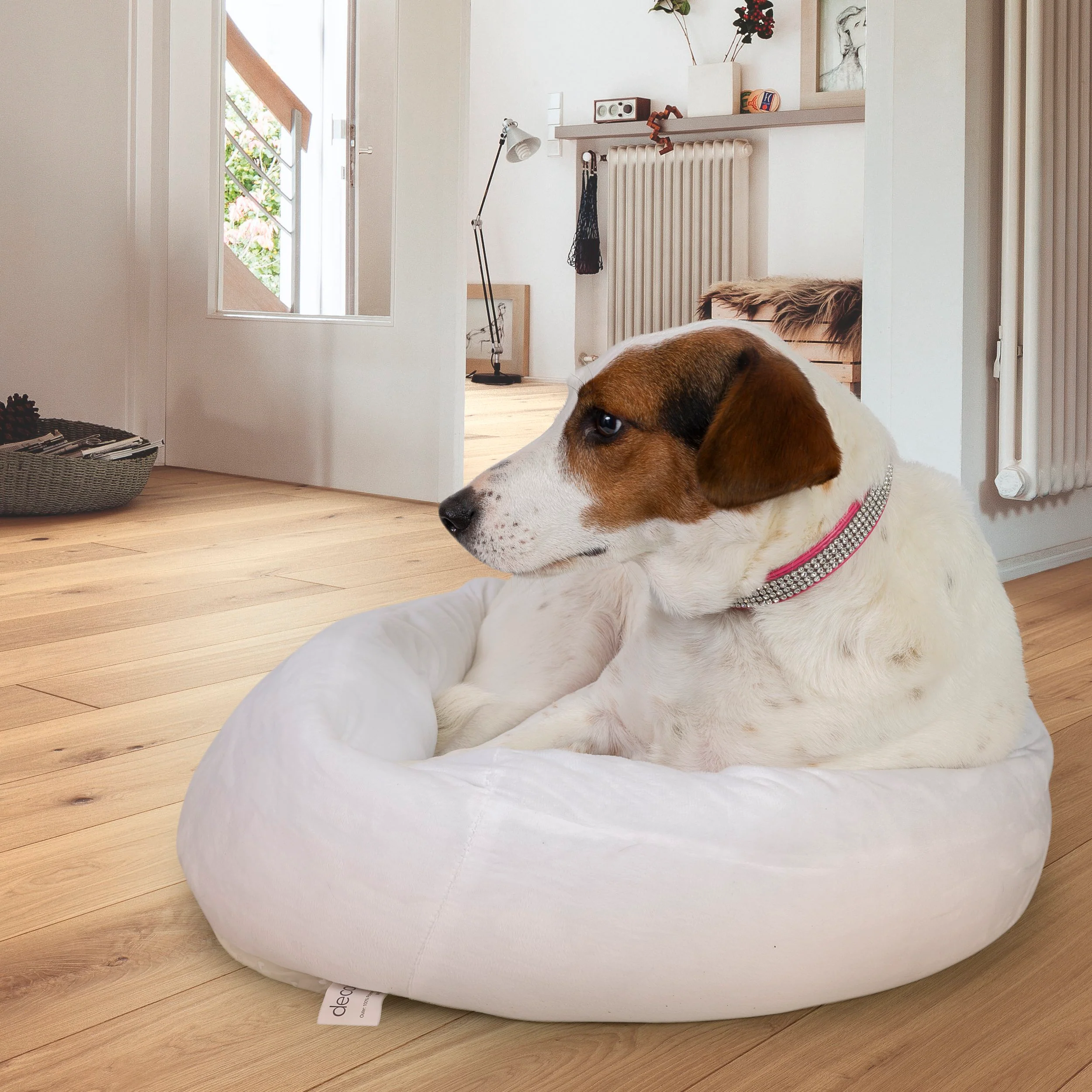 Deco Pet Plush Pet Orthopedic Bed with Dual Stainless Steel Food/Water Bowls Bundle - Image 4