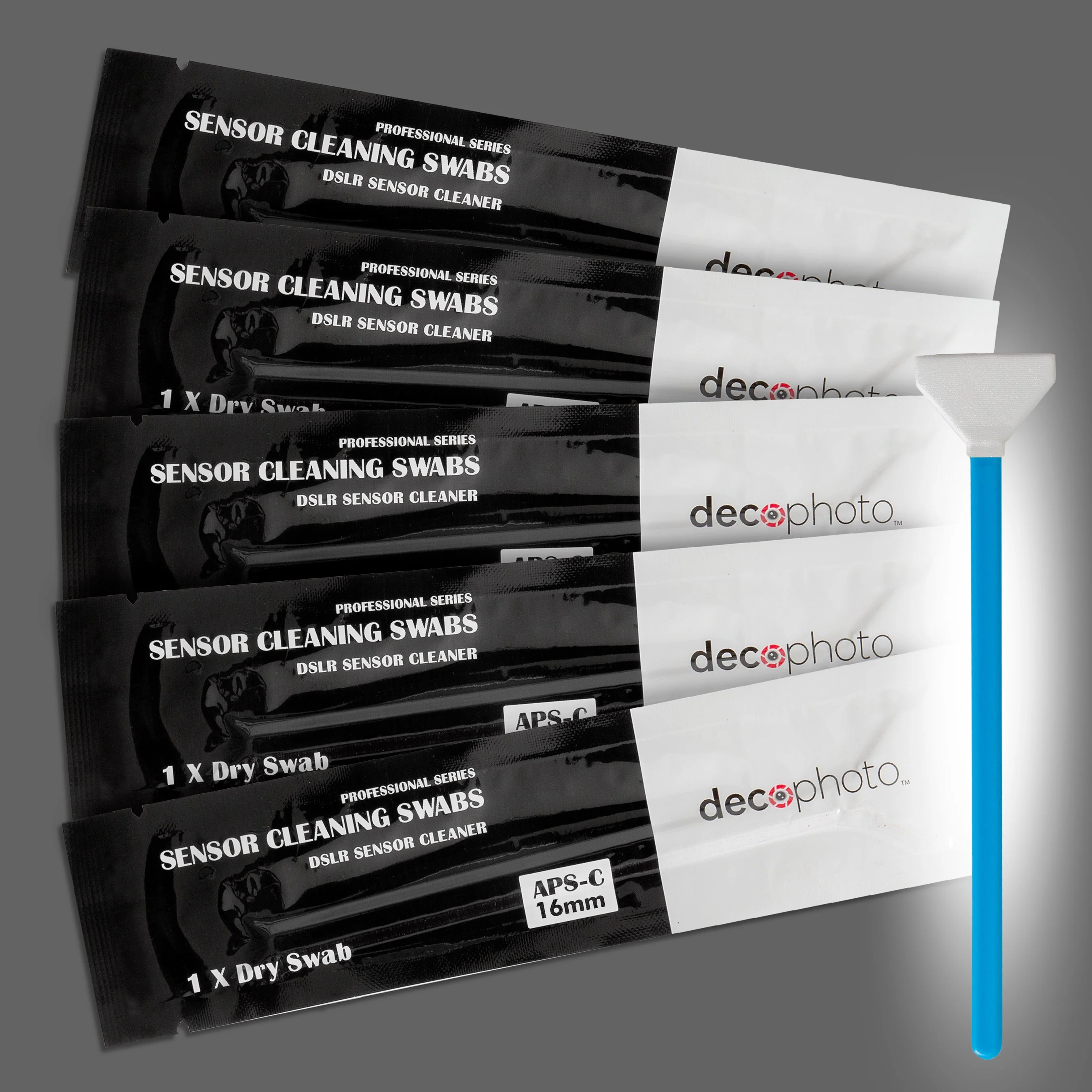 Deco Photo All-in-One Cleaning Kit for DSLR Cameras w/ Case + 16mm 10-Piece Cleaning Swabs - Image 23