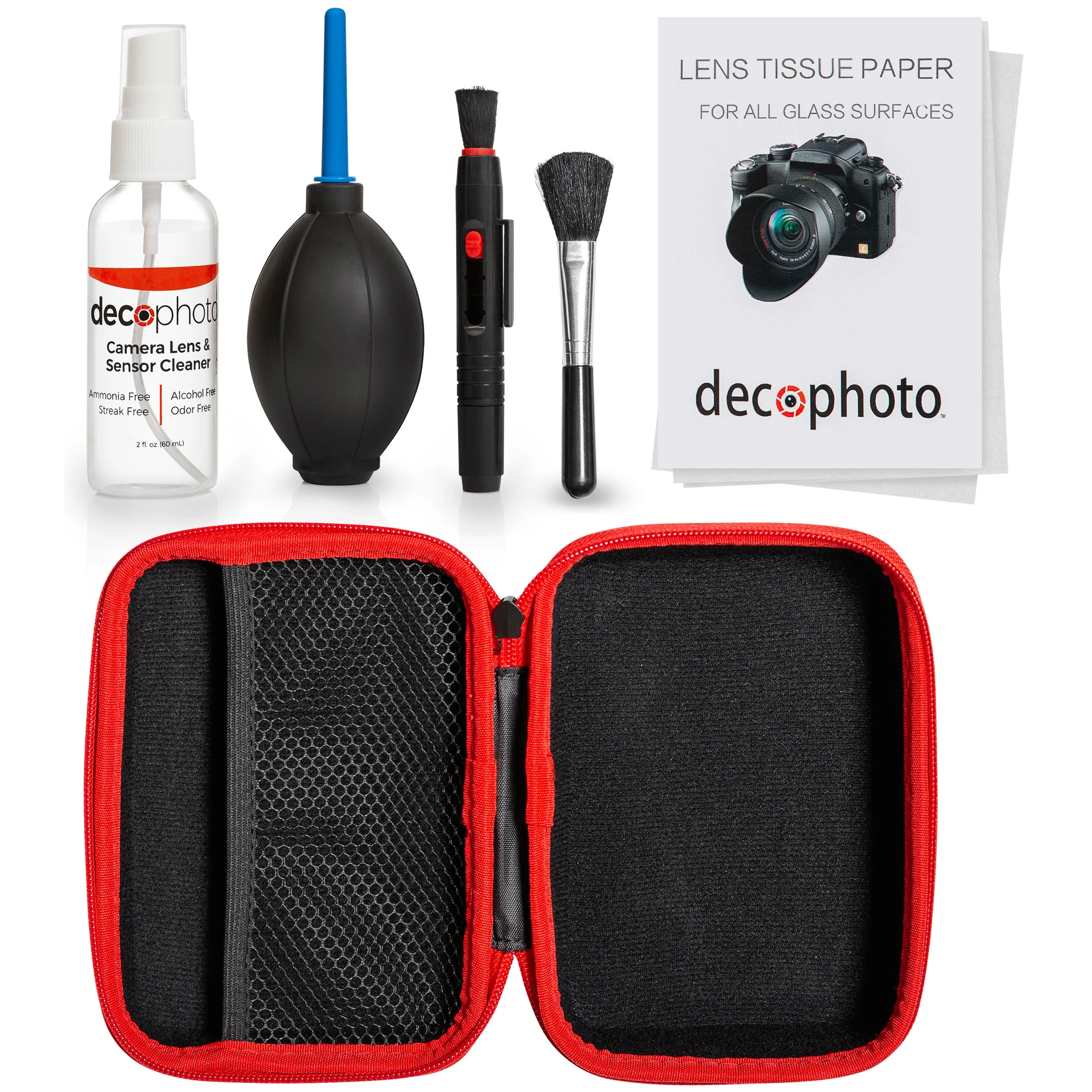 Deco Photo All-in-One Cleaning Kit for DSLR Cameras w/ Case + 24mm 10-Piece Cleaning Swabs - Image 8