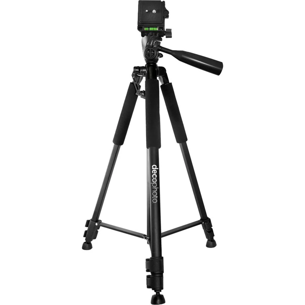 Deco Photo Professional Full-Size 60 Inch Camera/Video Tripod - Open Box - Image 2