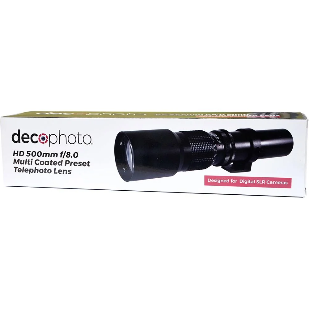 Deco Photo Universal 500mm Preset Telephoto Lens for T-Mount - Open Box - Image 9