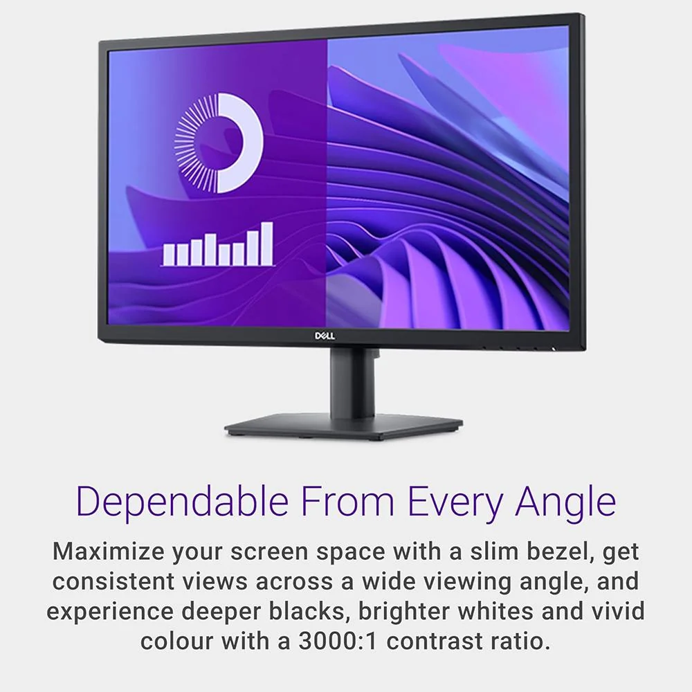 Dell Class Full HD LED Monitor in Black - DELL-E2425H - Image 5