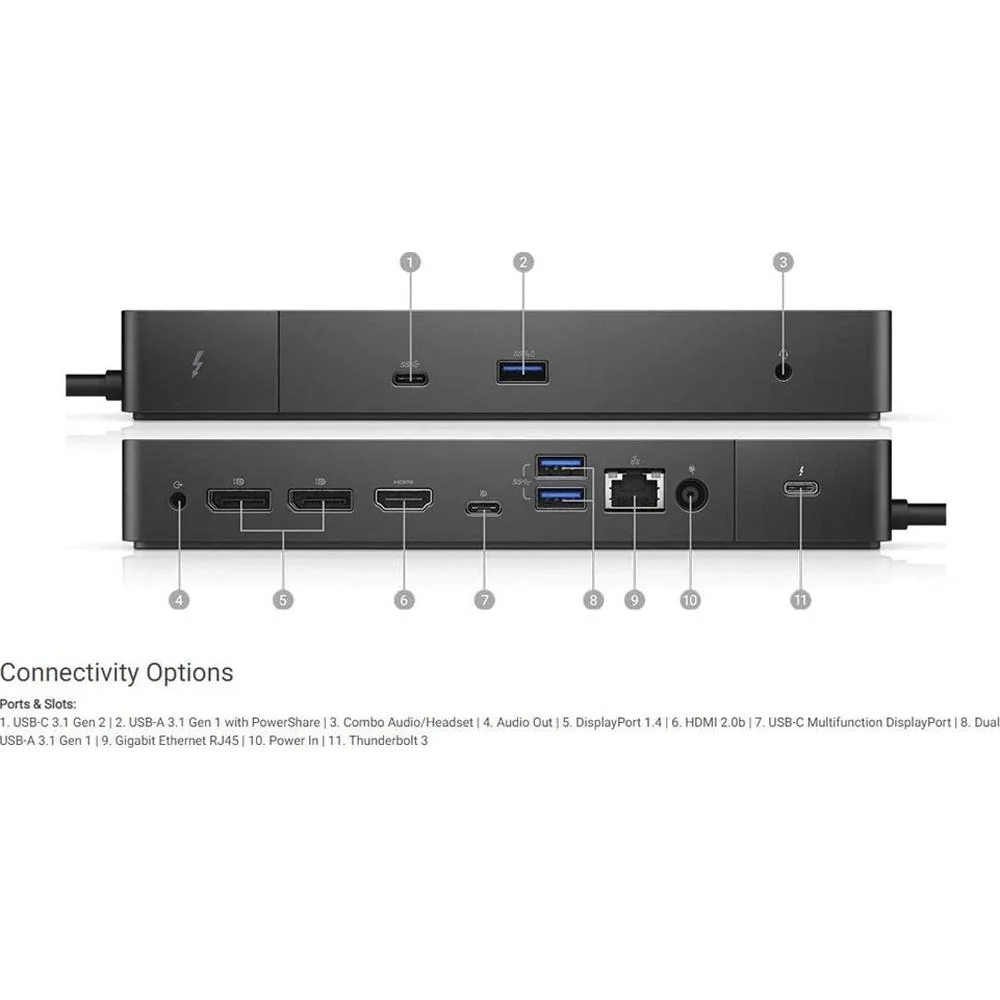 Dell WD19TB Thunderbolt Docking Station with 180W AC Power Adapter - Open Box - Image 4