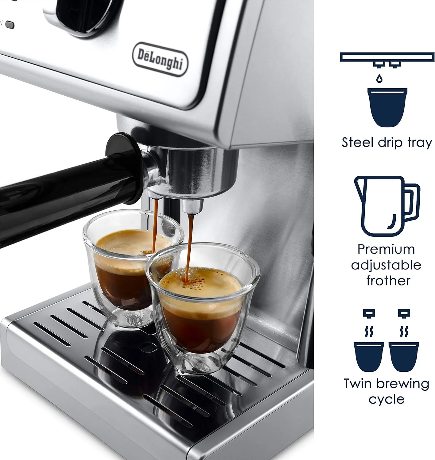 DeLonghi De'Longhi 15 Bar Pump Espresso Machine - ECP3630, Factory Refurbished - Image 3
