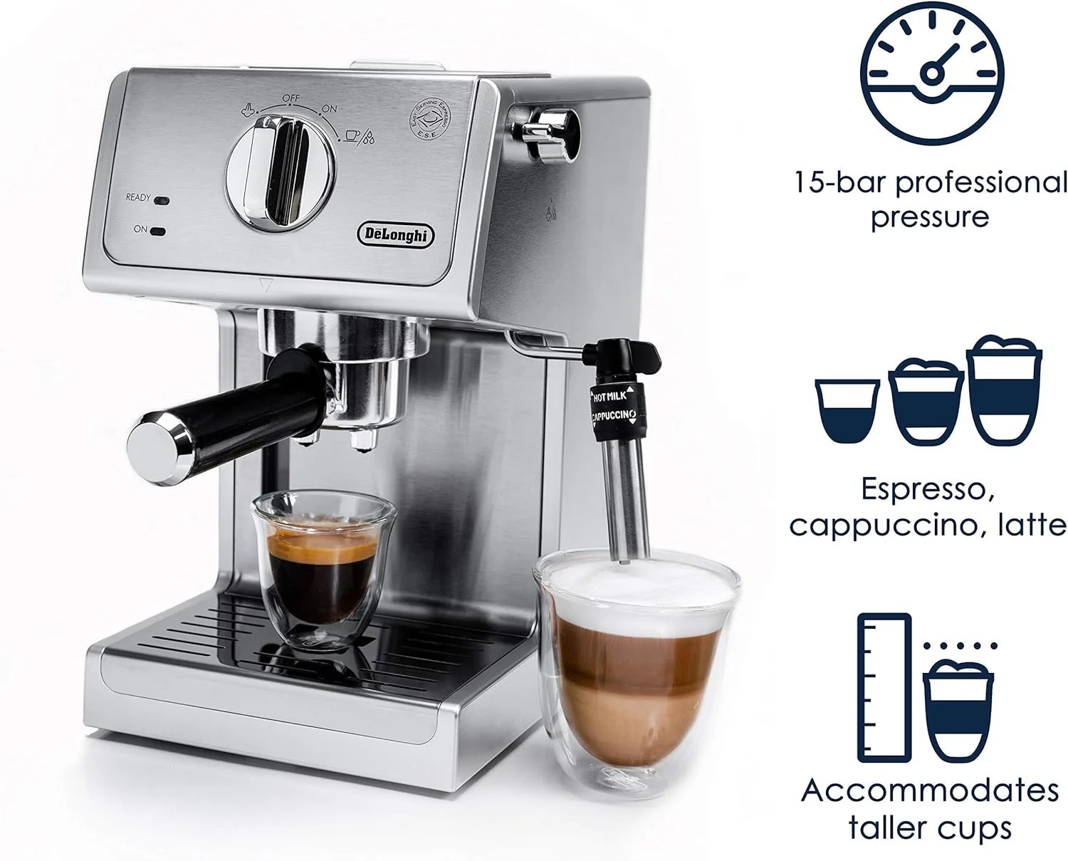 DeLonghi De'Longhi 15 Bar Pump Espresso Machine - ECP3630, Factory Refurbished - Image 9