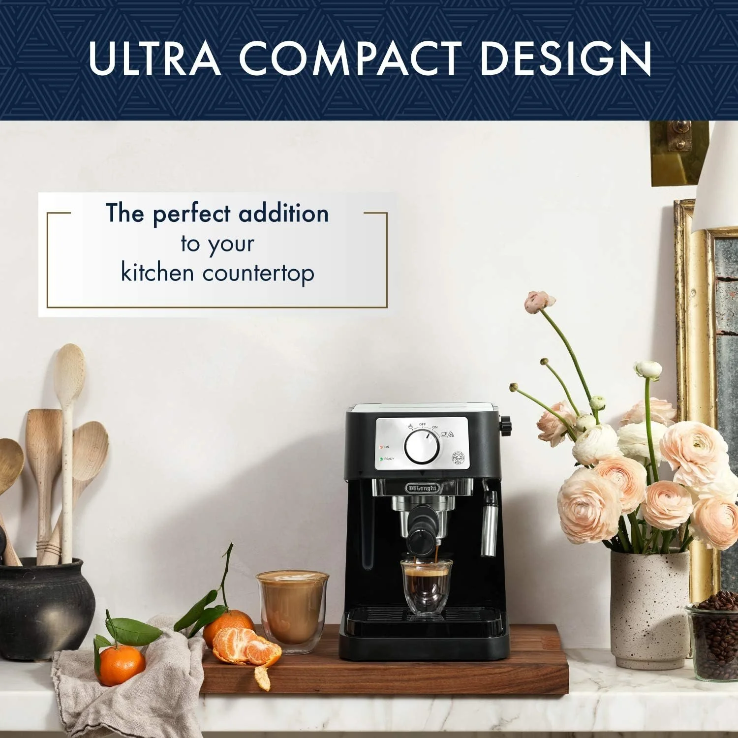 Delonghi Stilosa Espresso Machine by Delonghi - EC260BK, Factory Refurbished - Image 5