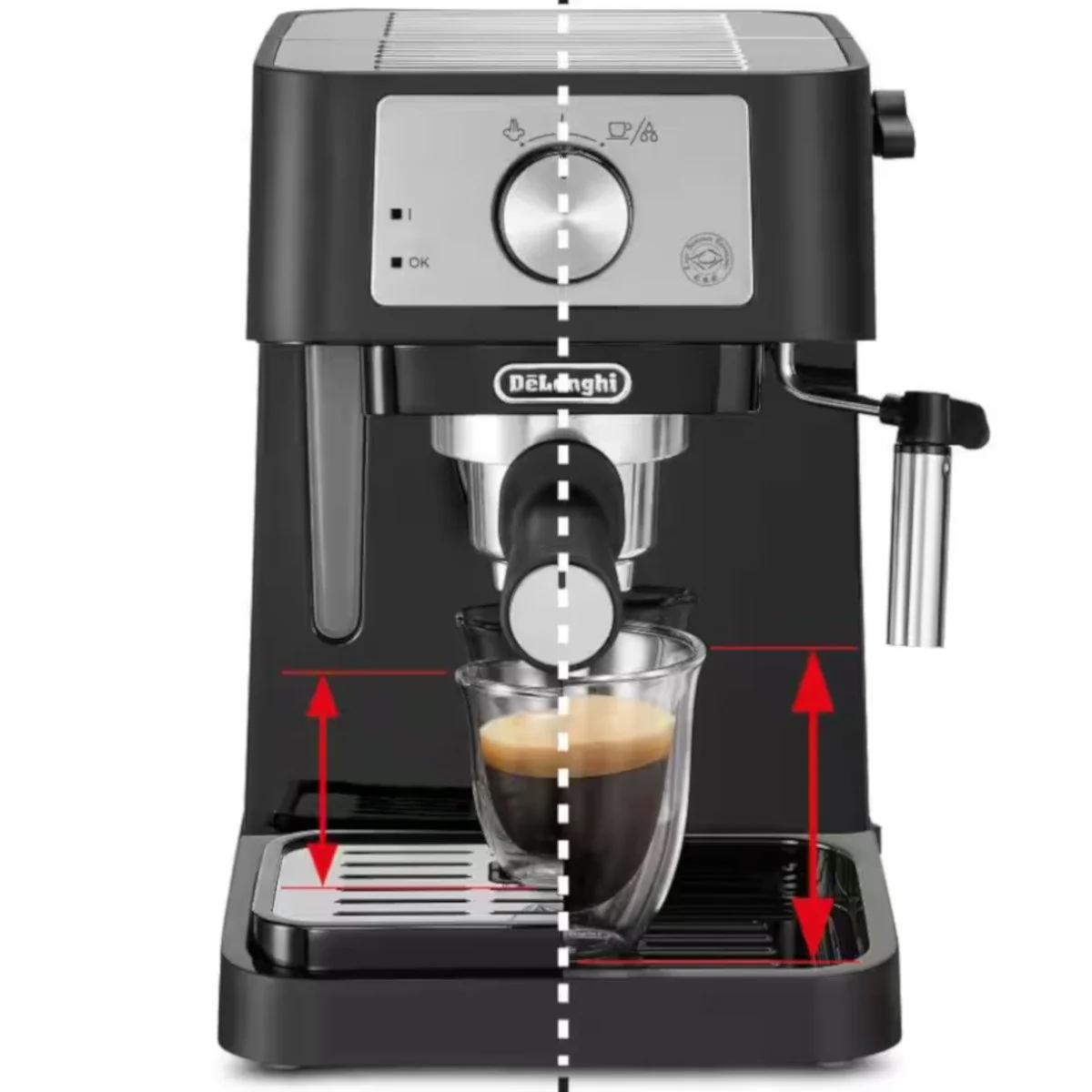 Delonghi Stilosa Manual Espresso Machine, Black/Stainless - Refurbished - Image 4