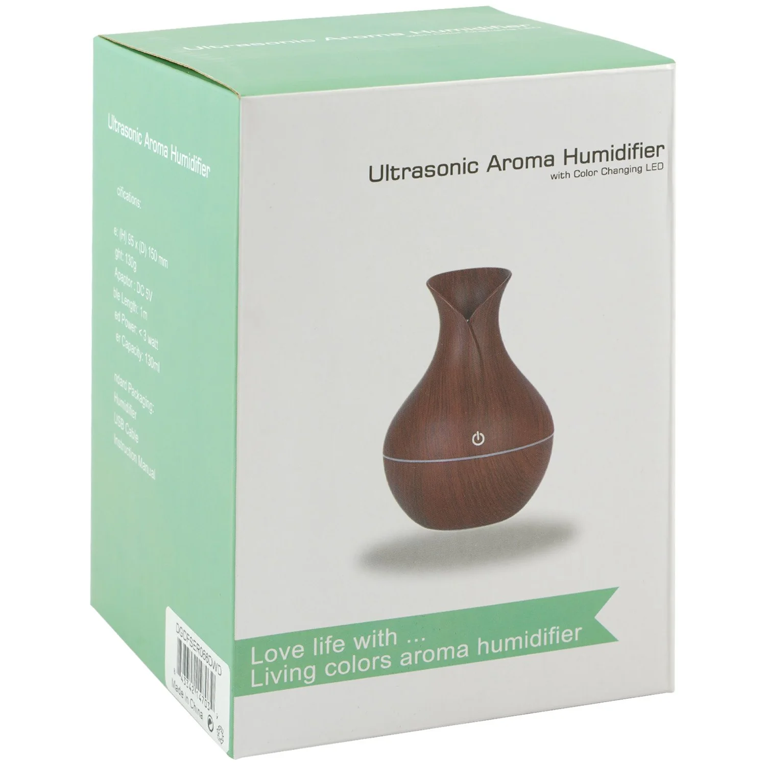 Diffuser Basics Ultrasonic Intelligent Aroma Humidifier Large Dark Wood - Image 4