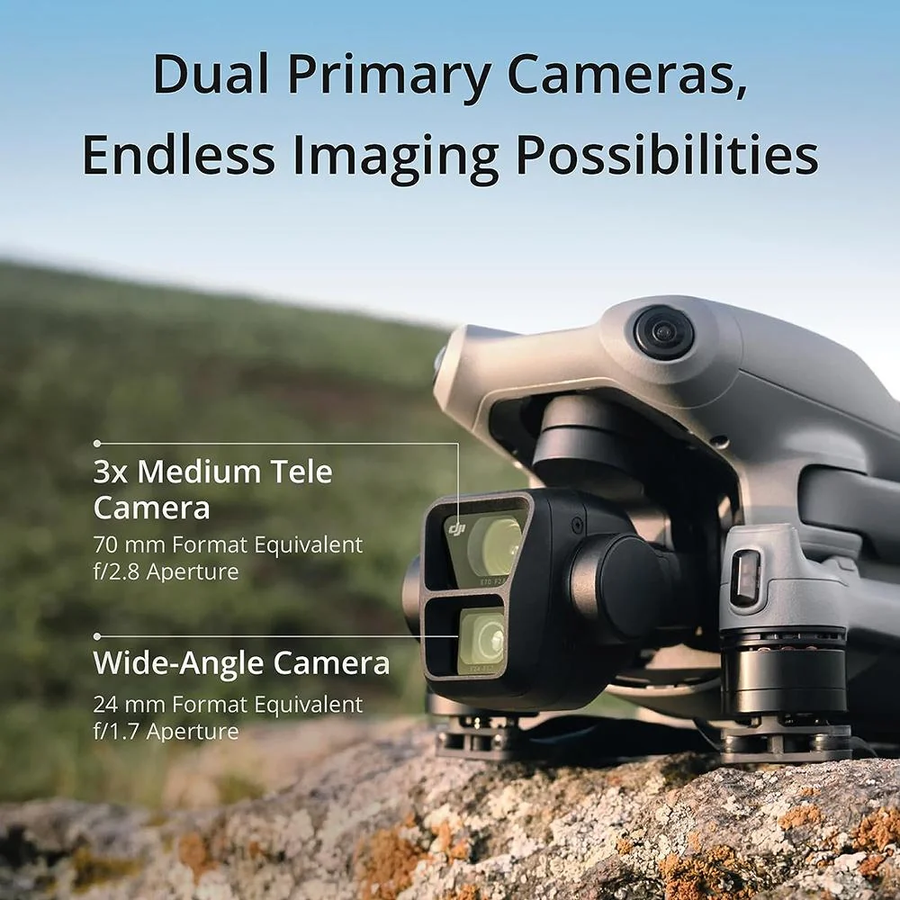 DJI Air 3 Fly More Combo w/ Dual-Camera Drone RC (Open Box) + 1 Year Warranty Pack - Image 8