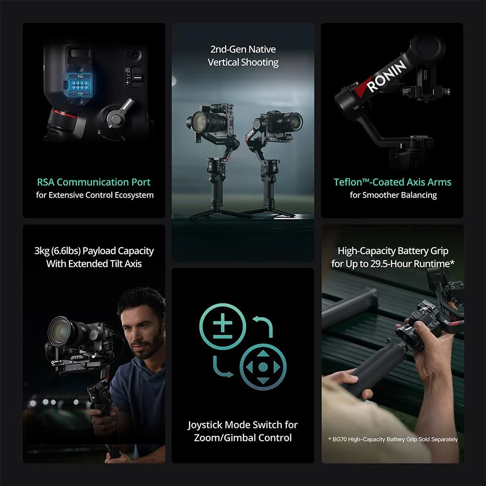 DJI CP.RN.00000343.01 RS 4 3-Axis Gimbal Stabilizer w/ Extended Protection Bundle - Image 3