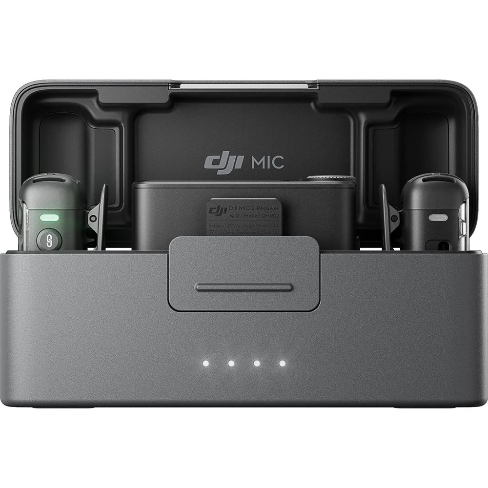 DJI Mic 2 (2 TX + 1 RX + Charging Case) All-in-one Wireless Microphone - Open Box - Image 3