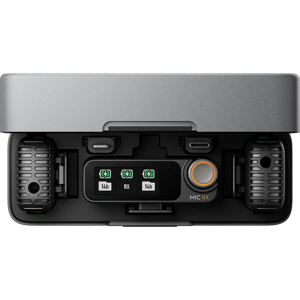 DJI Mic 2 (2 TX + 1 RX + Charging Case) All-in-one Wireless Microphone - Open Box - Image 4