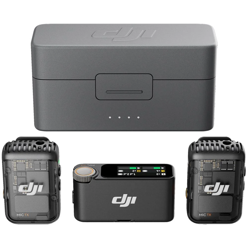 DJI Mic 2 (2 TX + 1 RX + Charging Case) Wireless Microphone + Osmo Mobile 6 Bundle - Image 2