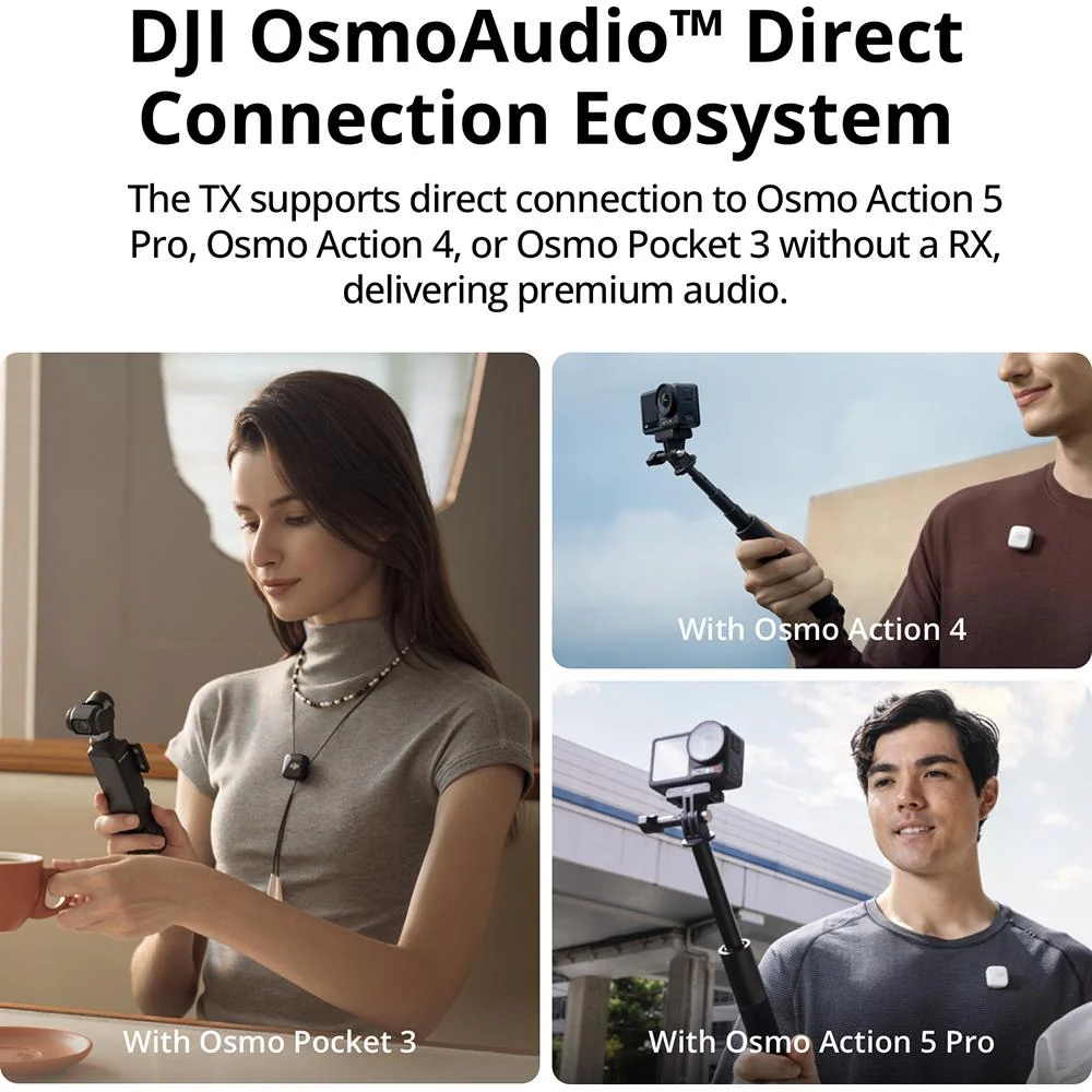 DJI High-Quality Audio Mic Mini (1 TX + 1 RX) - CP.RN.00000432.01 - Open Box - Image 5