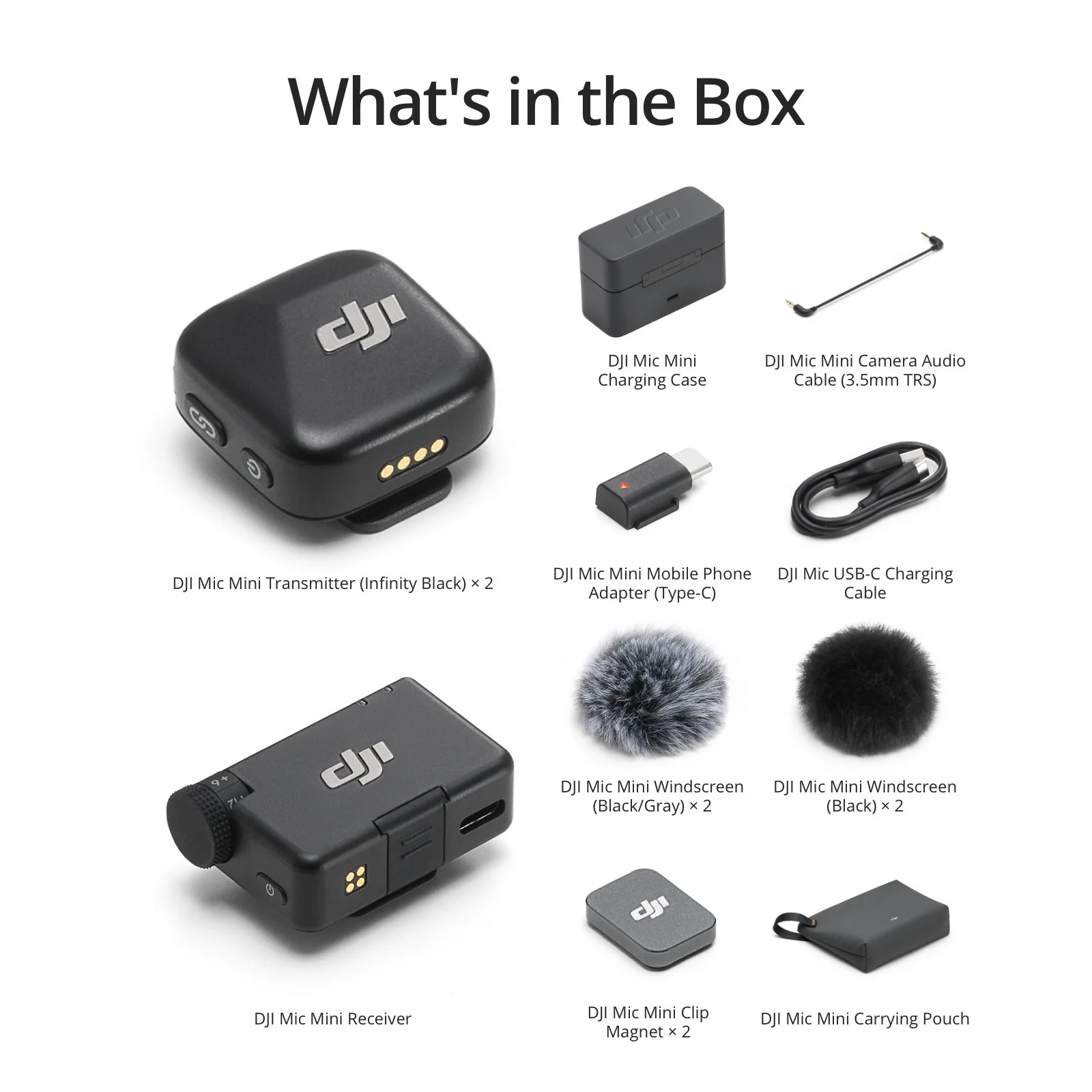 DJI Mic Mini (2 TX + 1 RX + Charging Case), Ultralight with 2YR Warranty Bundle - Image 6