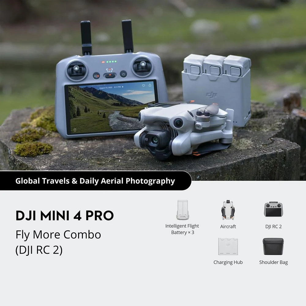 DJI Mini 4 Pro 4K HDR Drone Fly More Combo with RC 2 Remote - Open Box - Image 3