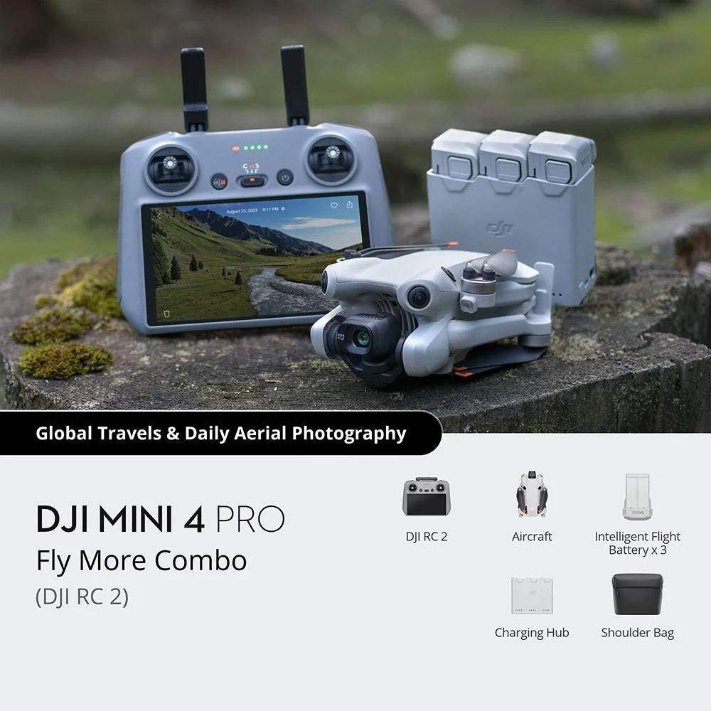 DJI Mini 4 Pro Drone Fly More with RC 2 Controller 3 Batteries & Charging Hub - Image 6