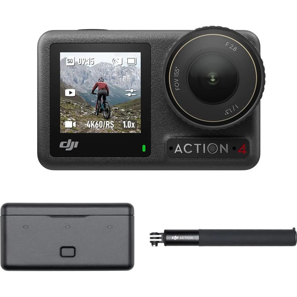 DJI Osmo Action 4 Adventure Combo 4K Action Camera Open Box with 1 Year Warranty - Image 2